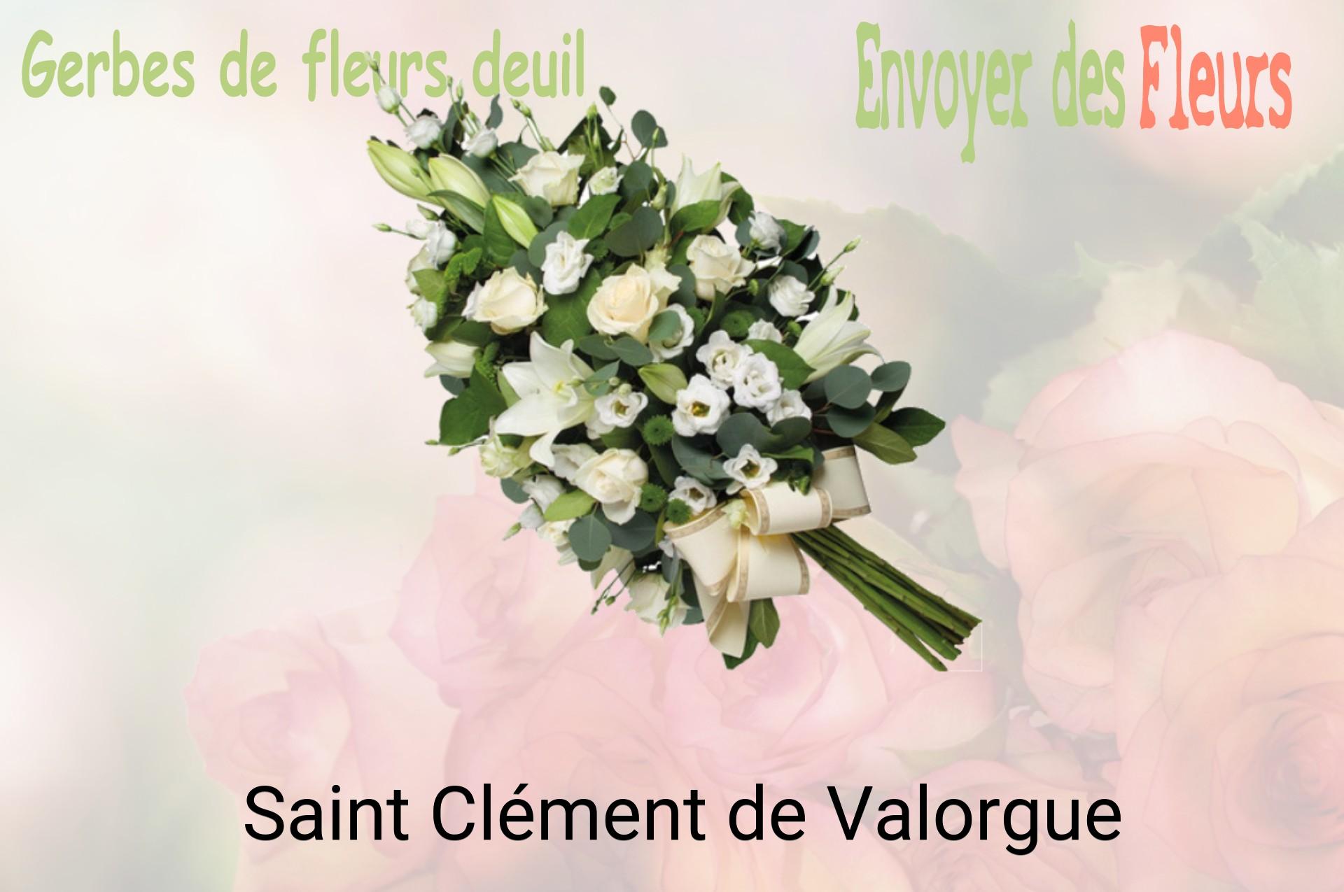 Gerbe de fleurs de deuil livrée à Saint-Clément-de-Valorgue